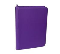 Msioytog Professional Trading Card Storage Album Zippered Protector Case Holds 160 Game Collectibles with 4 Pocket Each Page Trading Album with Zipper