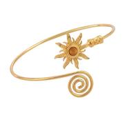 Msioytog Quick Adjust Vintage Sun Arm Band Featuring Turquoise Stone for Long Time Use Metal Construction Turquoise Accent