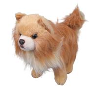 Msioytog Realistic Dog Toy Simulation Pomeranian Toy Doll Stuffed Animals for Display and Cuddling Safe Emotion Accessory Children Companion
