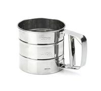 Msioytog Stainless Steels Flour Sieve Handheld Shaker Fine Meshes Strainers Fine Meshes Sugar for Baking Cake Bread Enduring Handheld Semi Automatic Flour