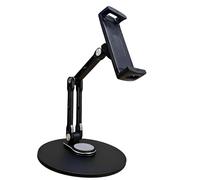 Msioytog Tablet Holder Stand 360 Degree Rotatable Portable Foldable Desktop Bracket for Tablet Phone Desktop Holder Foldable Metal Cooling Stand