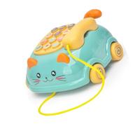 Msioytog Toddler Educational Phone Toy with Music Mode Interactive Buttons Musical Telephone Sensory Early Learning Activity Safe Toddler Learning Phone