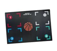 Msioytog Train Mat Nonslip Soundproof Children Adolescent Indoor Ball Control Training Dribbling Drill Thickening Youth Footstep Training Mat Basketball Silents Shock Absorbing Dribble Practice