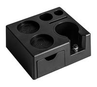 MsisieIve Tamper Station for Barista (51-58 mm), Black Tamper Station Made of ABS, Coffee Tamping Station, Adjustable Coffee Tamping Station, Espresso Station for Barista Accessories (Black)
