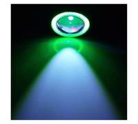 Msisuhoa Car COB Auto DRL Led 12V HeadLamps Angel Eyes Fog Lamp Waterproof Headlights Daytime Running DayLight Turn Signal Trunk Led Car Front Fog Lamp(Green-Angel Eye,1 piece)