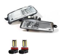 Msisuhoa For A6 C6 For Avant 2009 2010 2011 Pair Left Right Fog Lamp Assembly Front Bumper Anti Fog Light 4F0941699A 4F0941700A Car Front Fog Lamp(White LED lamps)