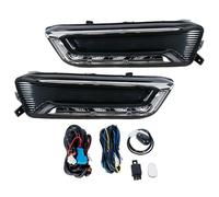 Msisuhoa For Chevrolet For Impala 2014-2020 1Pair LED Front Bumper DRL Daytime Running Drive Light Fog Lamp Cover Frame Grille Car Front Fog Lamp