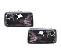 Msisuhoa For Chevrolet For Silverado For Tahoe For Suburban For Avalanche 2007-2013 Front Bumper Fog Light GM2593160 GM2592160 Car Front Fog Lamp(Black Lens-1Pair)