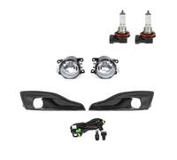 Msisuhoa For Citroen C4L 2012 2013 2014 2015 Front Bumper Left Right Fog Lights LED Halogen Fog Lamp Cover With Harness Switch Car Front Fog Lamp(A 1Set Halogen)