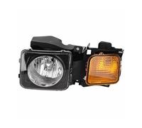 Msisuhoa For Hummer H3 2006 2007 2008 2009 2010 HU2502100 HU2503100 Car Front Bumper Headlight Assembly With Bulbs Head Lamp Fog Light Car Front Fog Lamp(Left Side)