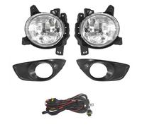 Msisuhoa For Hyundai For Santa Fe 2.4 2009 2010 2011 2012 Car Front Foglight Fog Lamp Assembly Foglamp With Bulb With Harness Car Front Fog Lamp(1 Set)