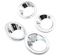 Msisuhoa For Nissan For Qashqai For Dualis J10 2007-2009 Chrome Front Rear Fog Light Cover Bumper Lamp Trim Molding Garnish Frame Car Front Fog Lamp