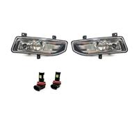 Msisuhoa For Nissan For X-Trail T32 2017 2018 2019 2020 Fog Lights LED Fog Lamp Foglights Bracket Harness Cover Grill Bezel Car Front Fog Lamp(Only LED fog)