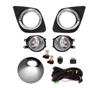 Msisuhoa For Toyota For RAV4 2009 2010 2011 2012 Fog Light Led Daytime Running Lamp Daylight DRL Wateproof Wires Switch Button Car Front Fog Lamp(Led White)