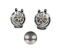 Msisuhoa For Toyota For RAV4 2009 2010 2011 2012 LED Fog Light Headlight Fog Lamp Cable Switch Grille Cover Halogen Foglights Frame Car Front Fog Lamp(9LED lamp)