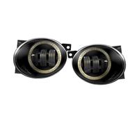 Msisuhoa For VW For Golf For Jetta 6 For Tiguan 5N For Touran For EOS 2 X LED Fog Light With Angel Eye DRL 9006 Car Fog Driving Lamp Car Front Fog Lamp(Yellow and White)