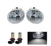 Msisuhoa Front Fog Light For Toyota For 4Runner 2006 2007 2008 Bumper Foglight Fog Light Assembly Headlight Halogen 81211-42050 81221-42050 Car Front Fog Lamp(White LED lamps)