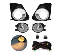 Msisuhoa Front Fog Light For Toyota For Corolla For Altis 2011 2012 2013 Fog Light Lamp Daytime Running Chrome Wires Switch Relay Car Front Fog Lamp(Chrome Halogen)