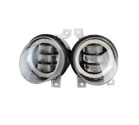 Msisuhoa Front Fog Light For VW For Scirocco 3 III 2008-2014 2 X Angel Eye LED Fog Light DRL Canbus Car Fog Daytime Running Lamp Assembly Car Front Fog Lamp(Yellow and White)