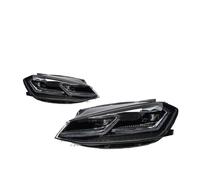 Msisuhoaf Headlight Assembly For Golf 7.5 MK7.5 2018-2021 LED Auto Headlight Assembly Upgrade For R Line Style Design LHD Tool Accessories 2 PCS(Silver A pair LHD)