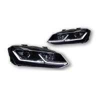 Msisuhoaf Headlight Assembly For VW For Polo 2011-2017 LED Headlight Projector Lens Head Lamp DRL Hid Bi Xenon Beam Accessories Car Lights(Tsi Silver Line)