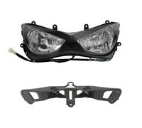 Msisuhoaf Motorcycle Headlamp Assembly For Kawasaki For Ninja For ZX6R 2005-2006 Motorcycle Front Headlight Lamp Fairing Stay Bracket Front Headlight(With Bracket)