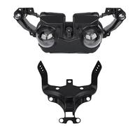 Msisuhoaf Motorcycle Headlamp Assembly For YZF R1 For YZFR1 2009-2011 Motorcycle Front Headlight Assembly Fairing Stay Bracket Front Headlight(With Bracket)