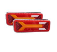 Msisuhoaf Rear Light Assembly For Lorry Bus Trailer Truck Reflector Reverse Light Taillight LED Tail Dynamic Brake Stop Turn Signal Rear Fog Lamp(2PCS 12-36V)