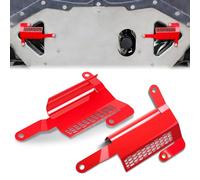 MSIZOY Front Lower Bumper Air Deflector Compatible with for Corvette C8 2020, 2021, 2022, 2023, 2024, 2025 - Replacement For OEM 85580653 & 85580654, Reduces Drag & Protects Engine (Left & Right, Red)