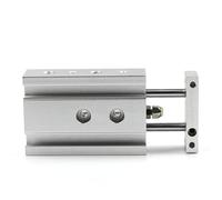 MSJLRSJYT Stainless Steel Dual Rod Double Shaft Pneumatic Air Cylinder 10 * 10 10 * 20 10 * 30 10 * 40 10 * 50 1Pcs(CXSM10-10)