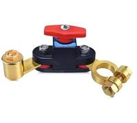Msjuwek Heavy Duty Car Battery Disconnect Switch 12V 24V Power Cut-Off Isolator Breaker, Pure Copper Smart Master Kill Switch for Automotive, Truck, RV, Boat & Marine Vehicles