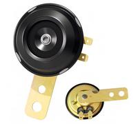 Msjuwek Universal 12V Loud Motorcycle Horn Waterproof 105dB Warning Speaker for Scooters ATVs Dirt Bikes Cars Easy Installation Black Metal