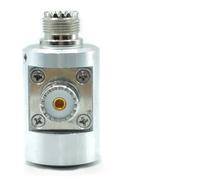 MSK-08 Aluminum Antenna Base with for M Female Connector for Pac-12 Portable Shortwave Antenna, 1/4"-20 UNC Tripod Mount, Feeder Direct Connection, Silver