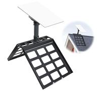 Mskekit Roof Mount for Starlink,360° Rotatable Roof Ridge Mounting Kit for Starlink Gen 3,Fits for V3 Starlink Standard Dish,No Drilling Required,Alloy Steel Material,Black