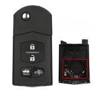 MSKEYZ for 4 button Flip Key Fob Case For Mazda MX-5 RX8 Key Shell replacement for Mitsubishi version