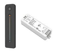 Mskidand LED Dimmer 12V 5V 24V 36V 8A PWM Wireless Switch with 2.4G Brightness Adjustment Contact Remote for Led Single Color Strip