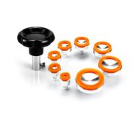Mskidand Screw Type Suction Watch Case Cover Opener Remover with 8 Glue Head Kit Watch Repair Tool Accessories for Watchmakers-A