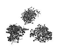 Mskmnkot 150 Pair Glass Eyes kits Mini Black Eyes 2/3/4mm Assortment For Needle Felting Bears Dolls Decoys Sewing Mini Black