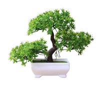 Mskmnkot Artificial Bonsai Tree, Simulation Realistic Fake Bonsai Tree, Small Decorative Potted Plant for Home Office Tabletop