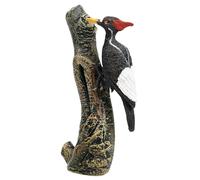 Mskmnkot Bird Figurines, Bird Figurines for Kids Science Projects 4x2x1 Realistic Black Woodpecker Plastic Animal Models, Toys