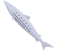 Mskmnkot Catnip Toy for Cats 6.1x1'' Refillable Catnip Fish Shape Cat Toy Easy to Wash Cat Teeth Cleaning with Ventilation Holes for Fun and Boredom Relief Grey