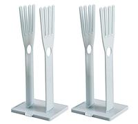 Mskmnkot Glove Holder 2 Sets Kitchen Washing Glove Drying Rack with Towel Storage Hole and Drain Outlet Cleaning Dryer with Detachable Base Storage Stand for Kitchen Sink Accessories Glov
