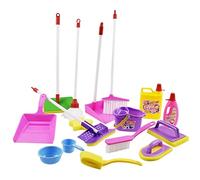 Mskmnkot Kids Broom Kids Cleaning Toy Household Cleaning Tools, Tools Spray Broom Mop Dust Pan Pretend Toy for Children 3 4 5 6 Children Easter Gifts, Set