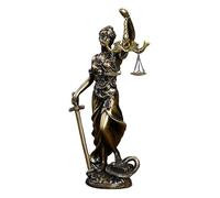 Mskmnkot Lady Justice Statue, Lady Justice Statue for Law Office Decor Realistic Blind Resin with Sword & Scale Desktop, Lawyer Gifts