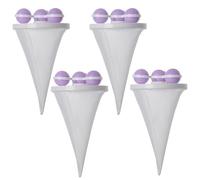 Mskmnkot Pet Hair Remover for Laundry, 4Pcs Reusable Floating Hair Filtering Mesh Removal, Effective Laundry Catcher, Purple Pet Remover Balls for Washing