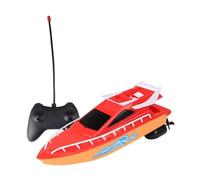 Mskmnkot RC Boat Mini Electronic Funny Waterproof Racing Boats Toy with Remote Control Children Toys(No Battery) Red