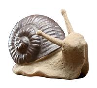 Mskmnkot Snail Ornaments for The Home Ceramic Snail Decoration Mini Cute Ornaments for Garden Micro Landscape Figurine for Indoor Outdoor Garden Decor 0.71x1.77x0.87 I