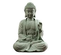 Mskmnkot Zen Garden Decor Buddha Statue Mini Buddha Buddah Ornament Sandstone Mediation Meditating Accessories for Zen Garden Style 2, Statue
