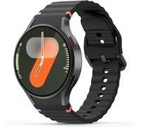 Msksjer Compatible with Samsung Galaxy Watch 7/6/5/4 40 mm 44 mm Bracelet Men Women No Gap 20 mm Soft Silicone Sports Bracelets for Galaxy Watch FE 40 mm/6 Classic 43 mm 47 mm