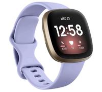 Msksjer Strap Compatible with Fitbit Versa 4/Versa 3/Fitbit Sense/Sense 2, Classic Soft Sport Silicone Replacement Strap for Women Men, Lilac, Large